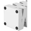 Songmics Skėčių stovė 15,5x15,5x49 cm Balta Plienas