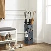Songmics Skėčių stovėklas 15,5x15,5x49 cm Pilka Plienas