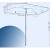 Songmics Lauko skėtis 230 × 150 cm