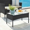 Lauko baldų komplektas Songmics Sodo baldų komplektas, 58x49x85 cm, juoda