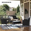 Lauko baldų komplektas Songmics Sodo baldų komplektas, 58x49x85 cm, juoda