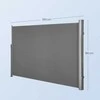 Songmics Šoninė markizė 180x350 cm antracito spalvos, lauko