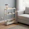 Songmics Staliukas 18 x 45 x 58 cm, 3 lygiai, baltas