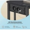 Songmics Kavos staliukas C formos su įkrovimo stotele
