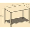 Songmics Staliukas su metaliniu tinkleliu VASAGLE 60x30x60 cm