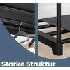 SONGMICS Atvira spinta su drabužių pakabomis 43 x 124 x 182 cm, juoda