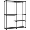 Songmics Spinta, 138x43x182 cm, Juoda