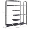 Songmics Spinta, 150x45x175 cm, Pilka