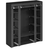 Songmics Sulankstoma spinta 150x175x45 cm su juodu uždangalu
