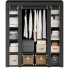 Songmics Sulankstoma spinta 150x175x45 cm su juodu uždangalu