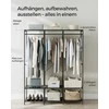 Songmics Spinta, 40x141x180 cm, Juoda