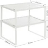 Songmics Spintelės lentynos organizatorius, 32x23x15 cm, balta