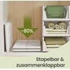 Songmics Spintos organizatorius, 43x33x18.5 cm, balta, plastikas