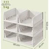 Songmics Spintos organizatorius, 43x33x18.5 cm, balta, plastikas