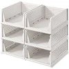 Songmics Spintos organizatorius, 43x33x18.5 cm, balta, plastikas