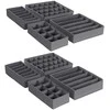 Songmics Stalčiaus organizatorių rinkinys, 32x32x10 cm, pilka