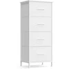 Songmics Stalčių laikymo spintelė 39.6x30x95.2 cm balta medžiaga