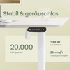 Songmics Stalinė darbo vieta 120x60x72-120 cm Balta-Pilka plienas