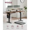 Songmics Stalinė darbo vieta 160x70x71-120 cm Ruda Reguliuojama