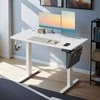 Songmics Stalinio stalo aukštis reguliuojamas 120x60x120 cm, baltas plienas