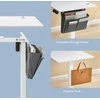 Songmics Stalinio stalo aukštis reguliuojamas 120x60x120 cm, baltas plienas