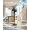 Songmics Stalinis ventiliatorius 111.7x35.4x23.8 cm juodas plastikas plienas
