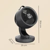 Songmics Stalinis ventiliatorius 25x26x38.4 cm Juodas