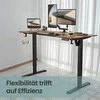 Songmics Elektrinis reguliuojamo aukščio stalo rėmas be stalviršio