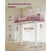 Songmics Stovas rašomasis stalas 160x80x72-120 cm baltas