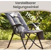 Songmics Kempingo kėdė, reguliuojamas atlošas 95°–150°, 6 cm paminkštinimas