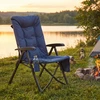 Songmics Kempingo kėdė, reguliuojamas atlošas 95°–150°, 6 cm paminkštinimas