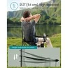 Songmics Stovyklavimo kėdė 97x86,5x51,5 cm Juodas geležis Audinys