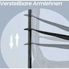 Songmics Stovyklavimo kėdžių komplektas, 51.5x86.5x97 cm, juoda