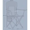Songmics Stovyklavimo kėdžių komplektas, 51.5x86.5x97 cm, juoda