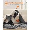 Songmics Šuns antklodė 152x127 cm Pilka Vandeniui atspari Dvipusė Fleece