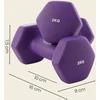 Songmics Svarmenų rinkinys, šešiakampis, 2x1 kg 2x1.5kg 2x2 kg, geltona oranžinė violetinė