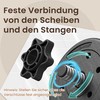 SONGMICS 2-in-1 hanteliai, hantelių rinkinys su jungiamuoju plieniniu vamzdžiu, 2 x 10 kg, juodos spalvos