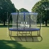 Songmics Batutas 366 cm d, sodo batutas su apsauginiu tinklu, 180 cm aukščio lenkti stulpai