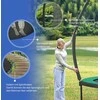 Songmics Batutas 366 cm d, sodo batutas su apsauginiu tinklu, 180 cm aukščio lenkti stulpai