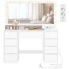 Songmics Kosmetinis staliukas su veidrodžiu 40 x 107 x 144 cm