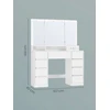 Songmics Kosmetinis stalas 40 × 107 × 144 cm