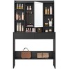 Songmics Tualetinis staliukas, 90x40x144.7 cm, juodas
