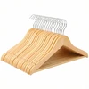 Songmics Vaikiškos drabužių pakabos, 32x1.2x19 cm, natūralios, medinės