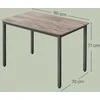 Songmics Valgomasis stalas 70 x 110 x 77 cm