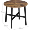 Songmics Vasagle Apvalus virtuvės stalas 80 x 75 cm