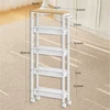 Songmics Vasagle virtuvinis vežimėlis su 5 lygiais, 13x45,4x99,6 cm