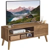 Songmics TV staliukas televizoriams iki 55 col., šiltai rudas, 120 × 40 × 49 cm