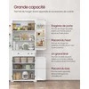 Songmics Virtuvės sandėliavimo spintelė 76x40x182 cm Balta MDF