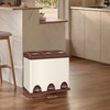 SONGMICS šiukšliadėžė virtuvė, 3 x 8 l, mažos talpos