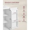 Songmics Virtuvės spintelė 53x35x40 cm Balta medžio drožlių plokštė